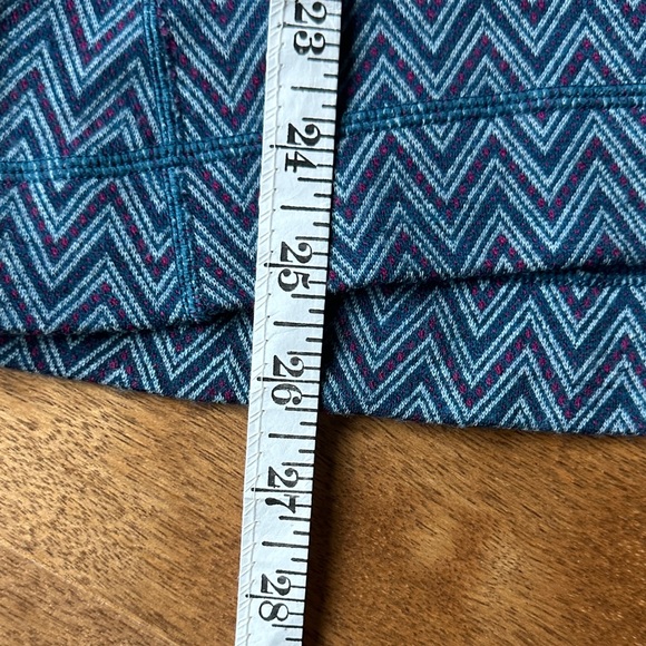 Smartwool Teal and Purple Zigzag Long Sleeve Top - Picture 5 of 7